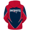 New England Patriots Middle Logo 3D Printed Zipper Hoodie Jacket