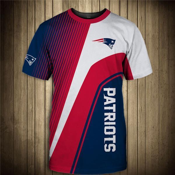 New England Patriots Stripe 3D T-Shirt