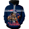 New England Patriots Symbol 3D Printed Pullover Hoodie