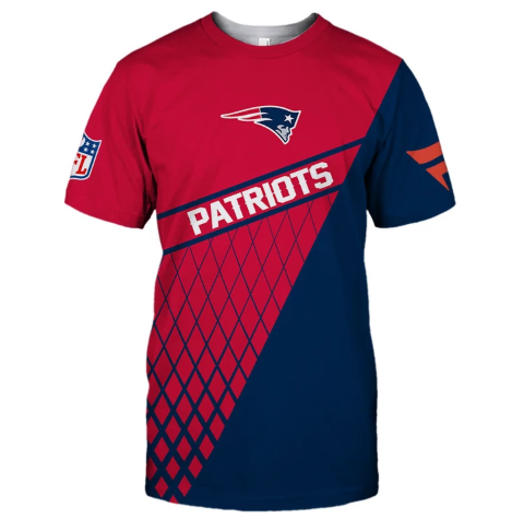 New England Patriots Top Logo 3D T-Shirt