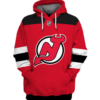 New Jersey Devils Symbol Red 3D Pullover Hoodie