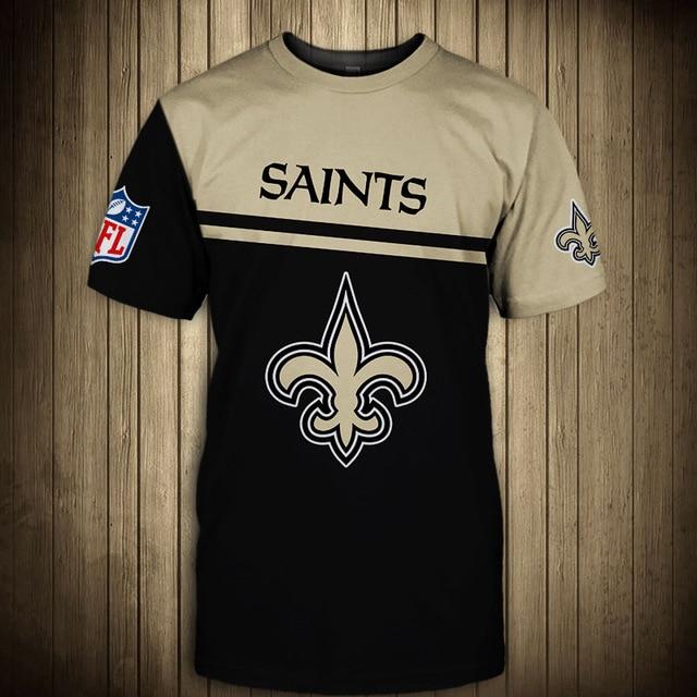 New Orleans Saints Difference Colors In Two Hands 3D T-Shirt