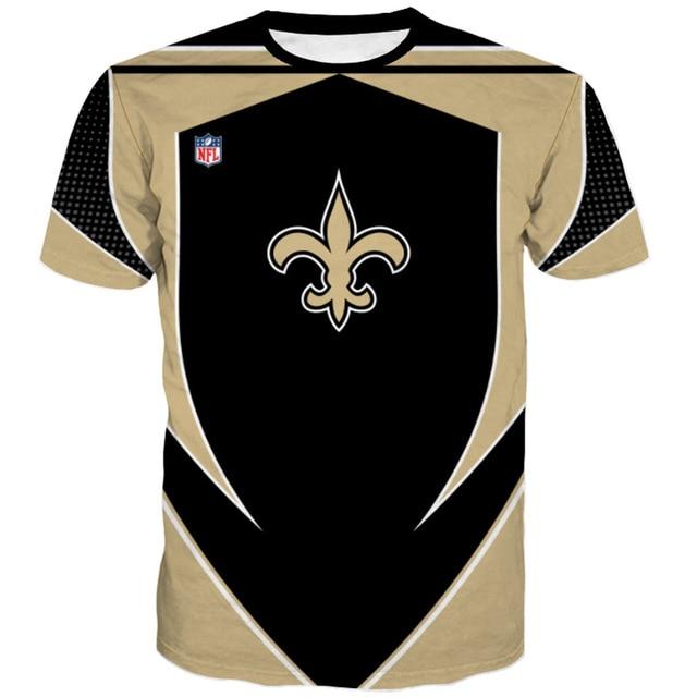New Orleans Saints Logo 3D Printed T-Shirt