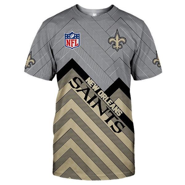 New Orleans Saints Logo In Chest 3D Printed T-Shirt