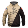 New Orleans Saints Top Logo 3D Pullover Hoodie