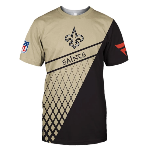 New Orleans Saints Top Logo 3D T-Shirt