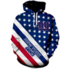 New York Giants American Flag 3D Printed Pullover Hoodie