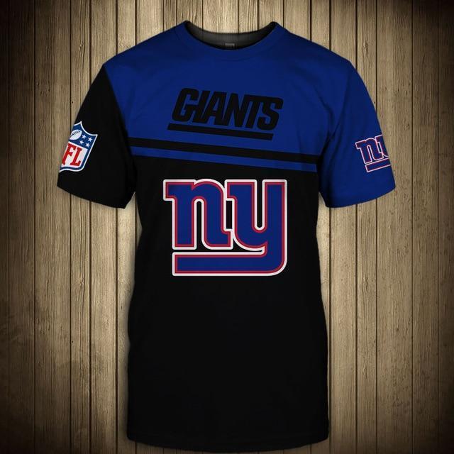 New York Giants Difference Colors In Two Hands 3D T-Shirt