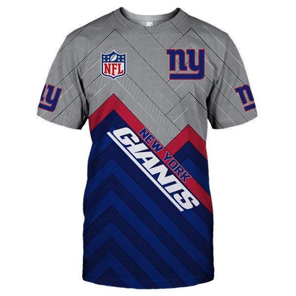 New York Giants Logo In Chest 3D Printed T-Shirt