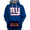 New York Giants Simple 3D Printed Pullover Hoodie