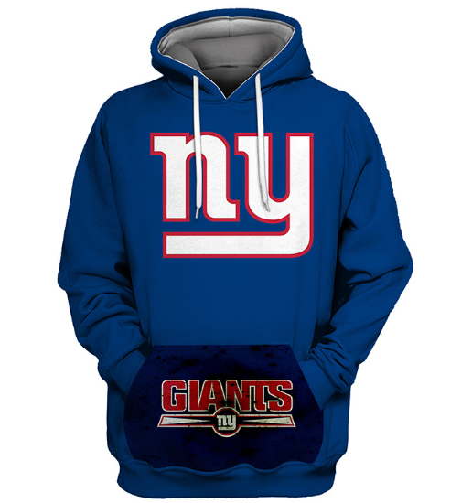 New York Giants Simple 3D Printed Pullover Hoodie