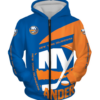 New York Islanders Symbol 3D Printed Zipper Hoodie Jacket