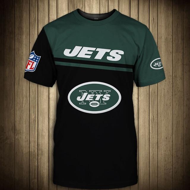 New York Jets Difference Colors In Two Hands 3D T-Shirt