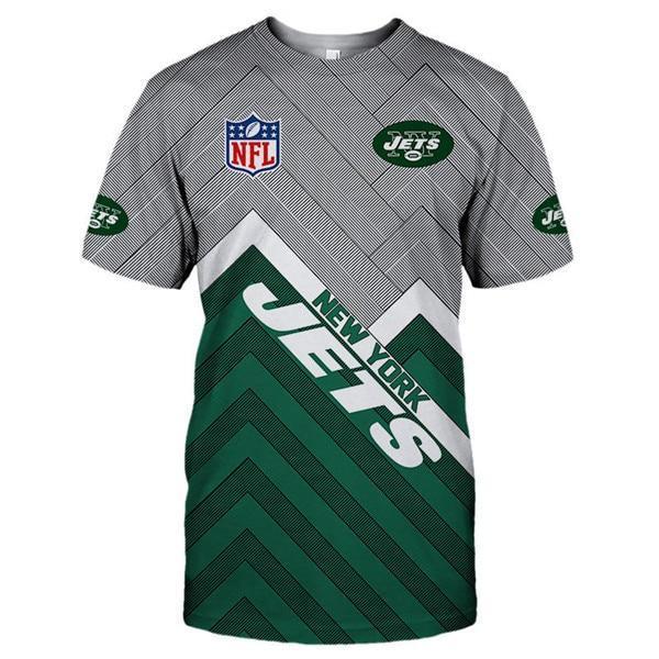 New York Jets Logo In Chest 3D Printed T-Shirt
