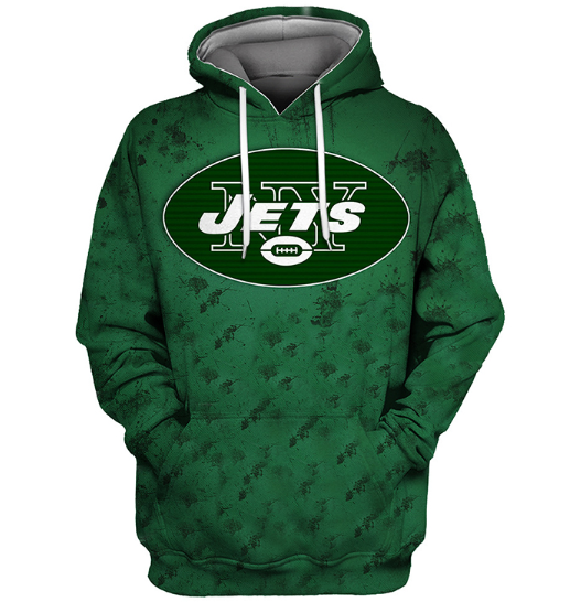New York Jets Simple 3D Printed Pullover Hoodie