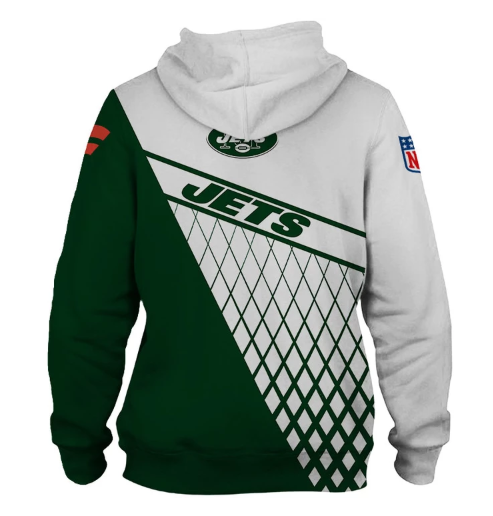 New York Jets Top Logo 3D Zipper Hoodie Jacket - Image 2