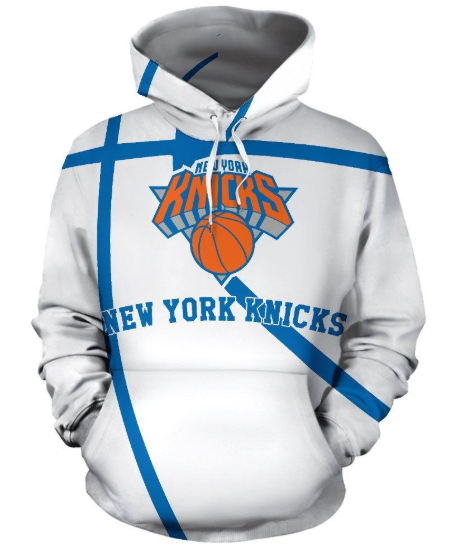 New York Knicks Simple 3D Printed Pullover Hoodie