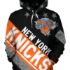 New York Knicks Stripe With Stars 3D Printed Pullover Hoodie