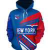 New York Rangers Symbol 3D Printed Pullover Hoodie