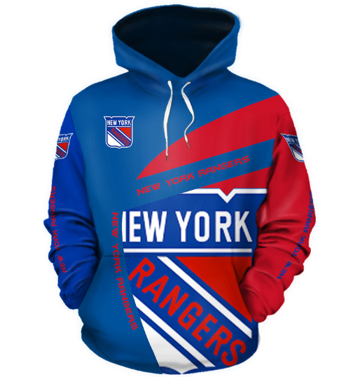 New York Rangers Symbol 3D Printed Pullover Hoodie