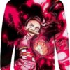 Nezuko Kamado - Demon Slayer - Kimetsu No Yaiba 3D Crewneck Sweatshirt V3
