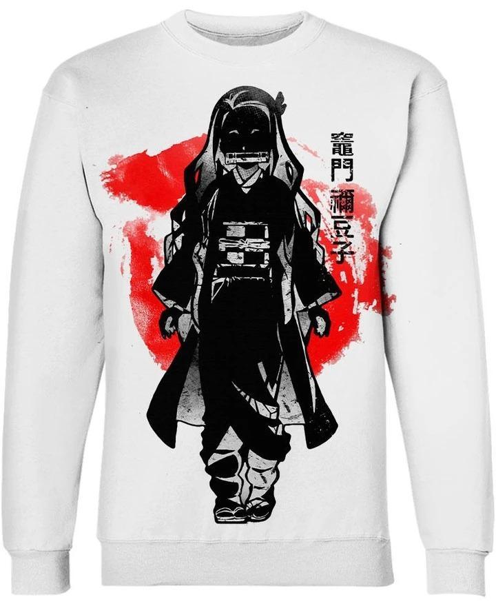 Nezuko Kamado - Demon Slayer - Kimetsu No Yaiba 3D Crewneck Sweatshirt V5