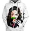 Nezuko Kamado - Demon Slayer - Kimetsu No Yaiba 3D Pullover Hoodie V6