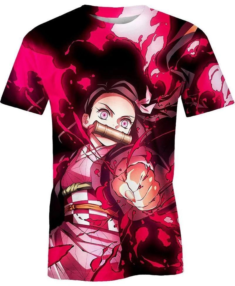 Nezuko Kamado - Demon Slayer - Kimetsu No Yaiba 3D T-Shirt V13