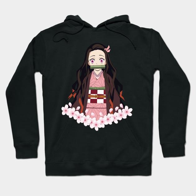 Nezuko Kamado - Demon Slayer - Kimetsu No Yaiba Pullover Hoodie Sweatshirt V1