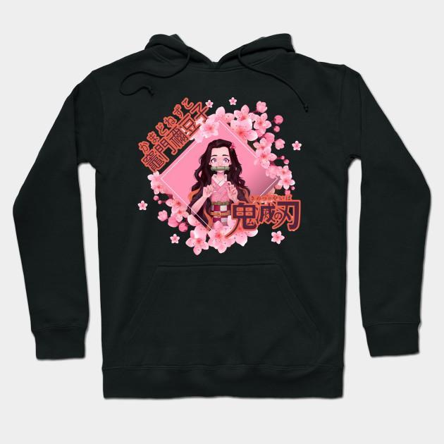 Nezuko Kamado - Demon Slayer - Kimetsu No Yaiba Pullover Hoodie Sweatshirt V11