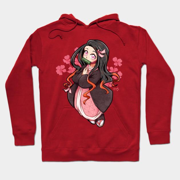 Nezuko Kamado - Demon Slayer - Kimetsu No Yaiba Pullover Hoodie Sweatshirt V12
