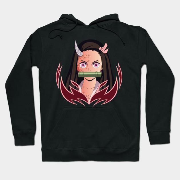 Nezuko Kamado - Demon Slayer - Kimetsu No Yaiba Pullover Hoodie Sweatshirt V2
