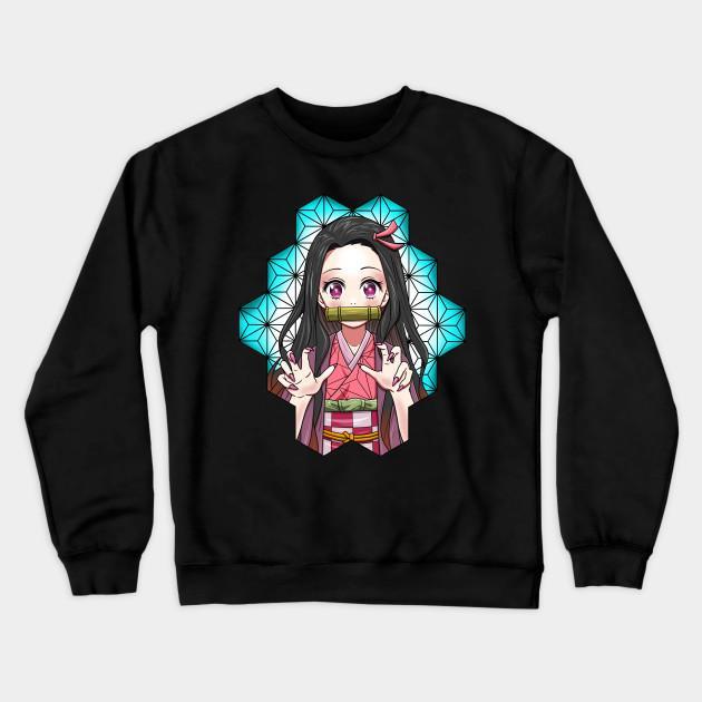 Nezuko Kamado - Demon Slayer - Kimetsu No Yaiba Pullover Hoodie Sweatshirt V5 - Image 2