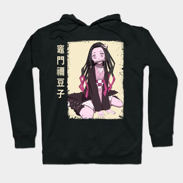 Nezuko Kamado - Demon Slayer - Kimetsu No Yaiba Pullover Hoodie Sweatshirt V7