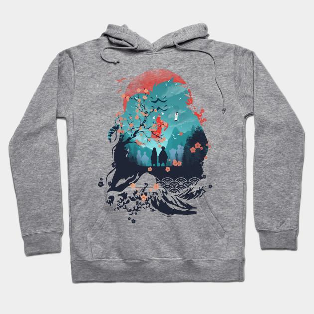 Nezuko Tanjiro - Demon Slayer - Kimetsu No Yaiba Pullover Hoodie Sweatshirt V10