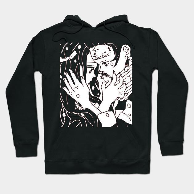 Nezuko Tanjiro - Demon Slayer - Kimetsu No Yaiba Pullover Hoodie Sweatshirt V12