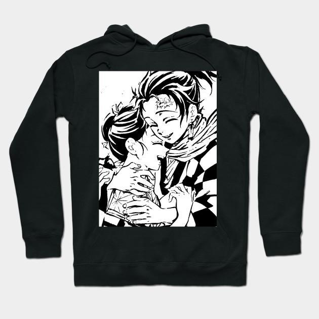 Nezuko Tanjiro - Demon Slayer - Kimetsu No Yaiba Pullover Hoodie Sweatshirt V13
