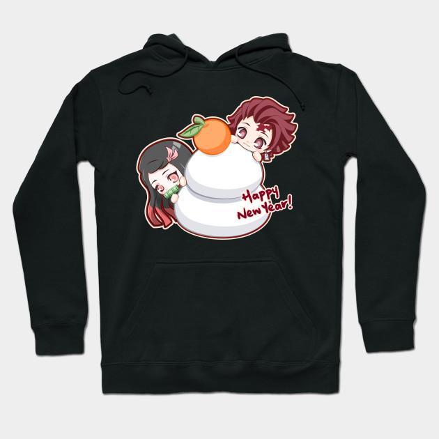 Nezuko Tanjiro - Demon Slayer - Kimetsu No Yaiba Pullover Hoodie Sweatshirt V15
