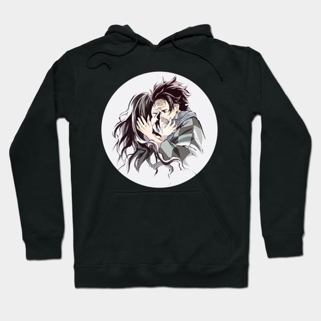 Nezuko Tanjiro - Demon Slayer - Kimetsu No Yaiba Pullover Hoodie Sweatshirt V16