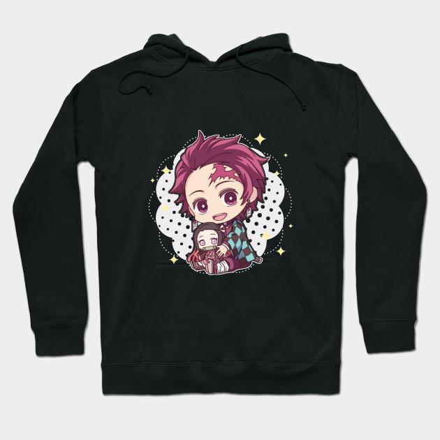 Nezuko Tanjiro - Demon Slayer - Kimetsu No Yaiba Pullover Hoodie Sweatshirt V7