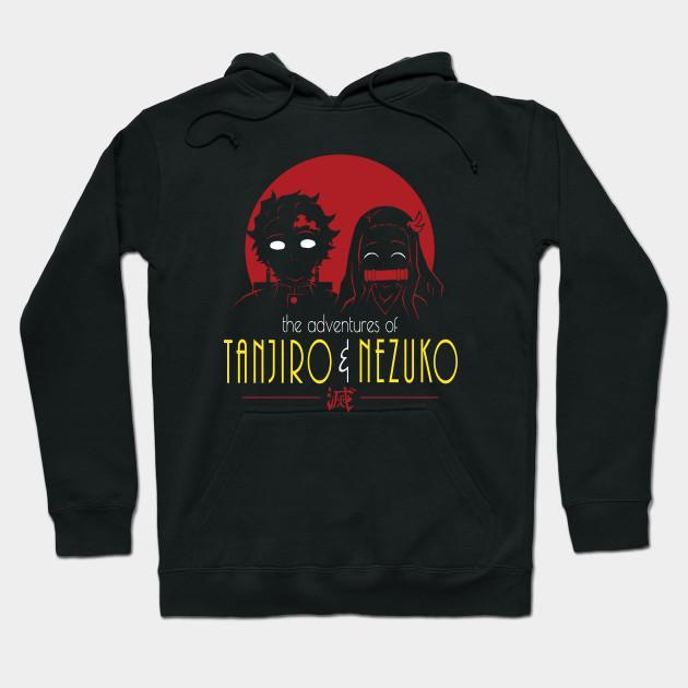 Nezuko Tanjiro - Demon Slayer - Kimetsu No Yaiba Pullover Hoodie Sweatshirt V8