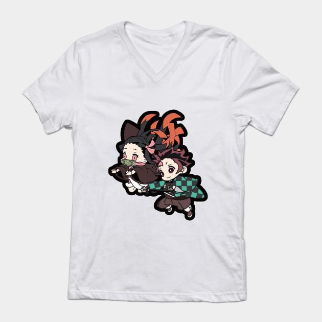 Nezuko Tanjiro - Demon Slayer - Kimetsu No Yaiba T-Shirt V13 - Image 2
