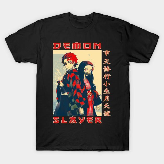 Nezuko Tanjiro - Demon Slayer - Kimetsu No Yaiba T-Shirt V14