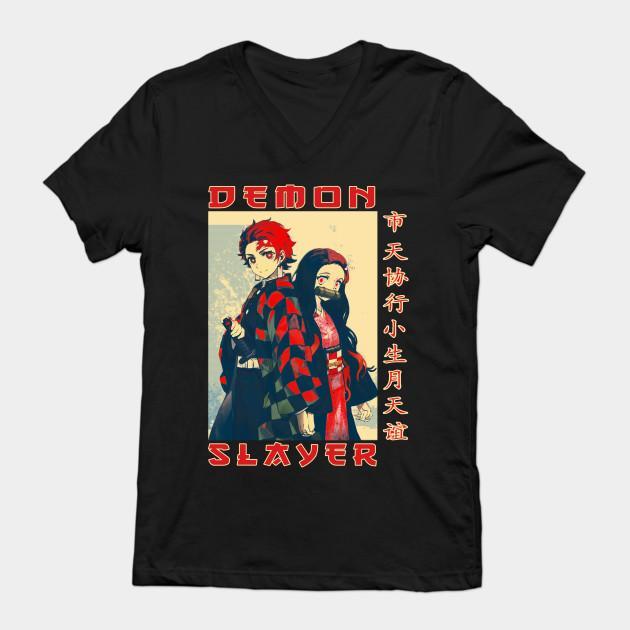 Nezuko Tanjiro - Demon Slayer - Kimetsu No Yaiba T-Shirt V14 - Image 2
