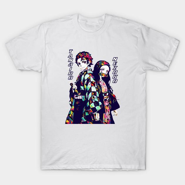 Nezuko Tanjiro - Demon Slayer - Kimetsu No Yaiba T-Shirt V15