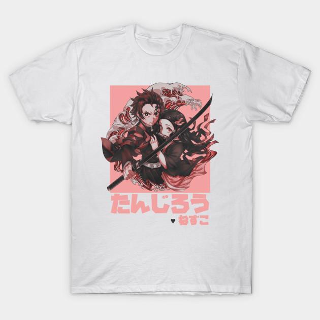 Nezuko Tanjiro - Demon Slayer - Kimetsu No Yaiba T-Shirt V19
