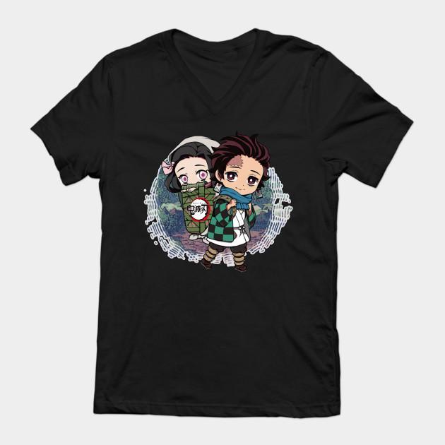 Nezuko Tanjiro - Demon Slayer - Kimetsu No Yaiba T-Shirt V2 - Image 2