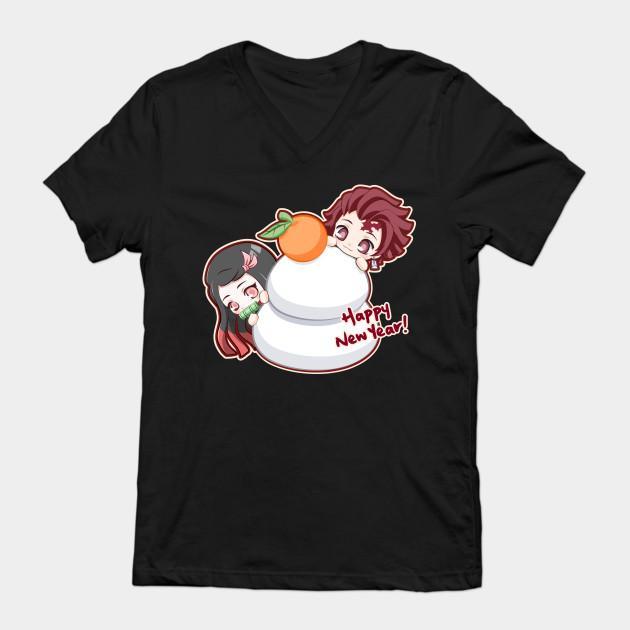 Nezuko Tanjiro - Demon Slayer - Kimetsu No Yaiba T-Shirt V21 - Image 2