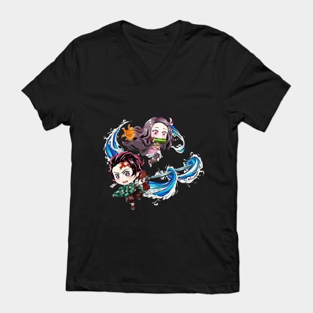 Nezuko Tanjiro - Demon Slayer - Kimetsu No Yaiba T-Shirt V22 - Image 2