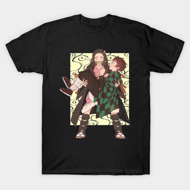Nezuko Tanjiro - Demon Slayer - Kimetsu No Yaiba T-Shirt V23